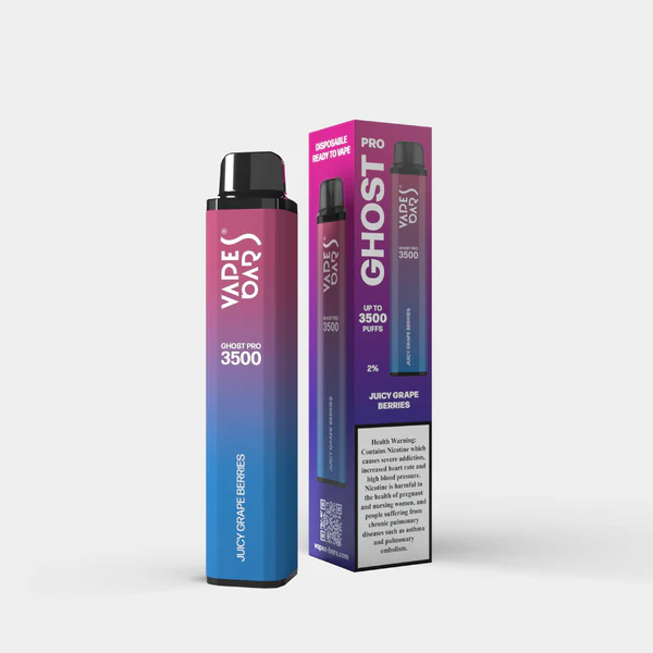 GHOST PRO 3500 PUFFS Juicy Grape Berries Disposable Vape Dubai