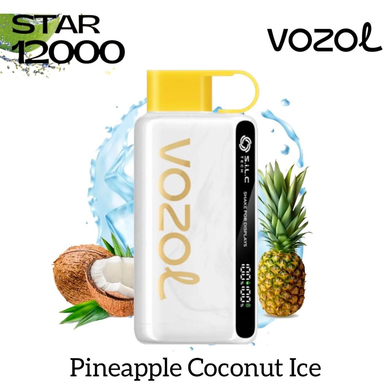 Vozol Star 12000 PUFFS Pineapple Coconut Ice Disposable Vape Dubai
