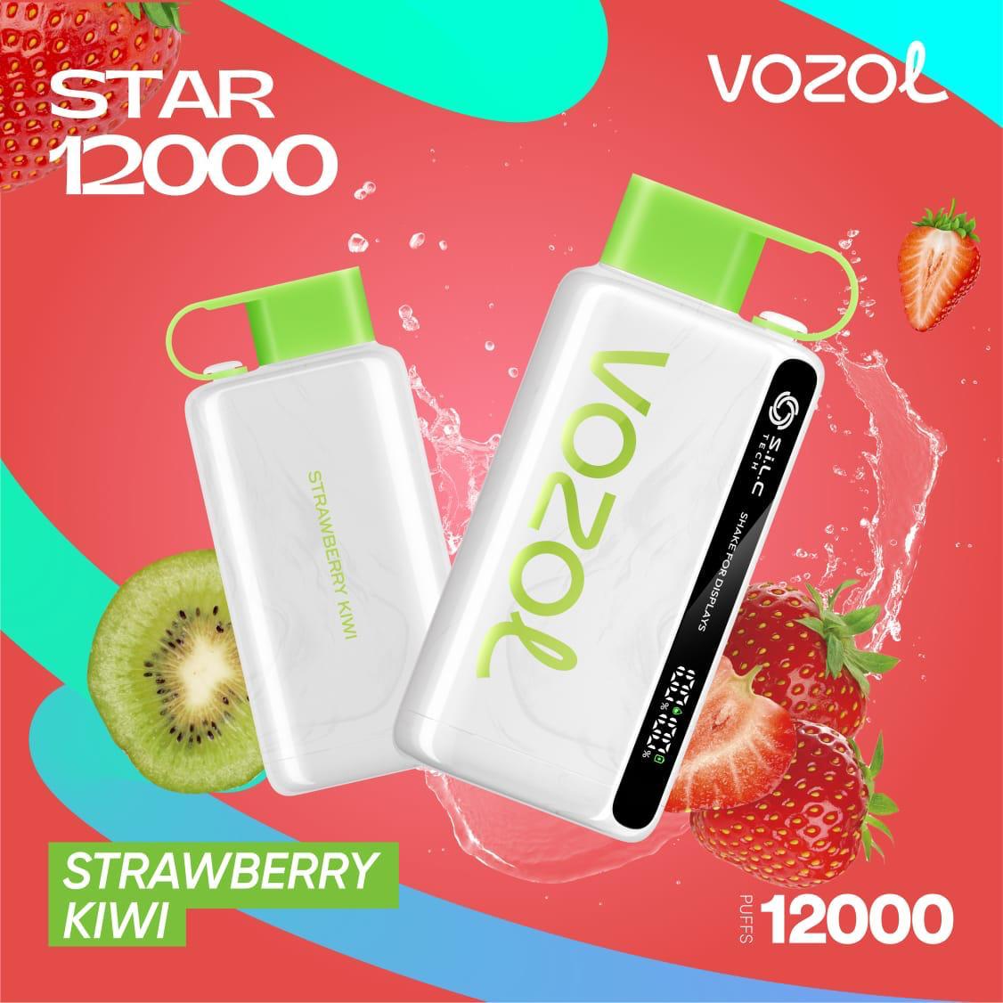 Vozol Star 12000 PUFFS Strawberry Kiwi Disposable Vape Dubai