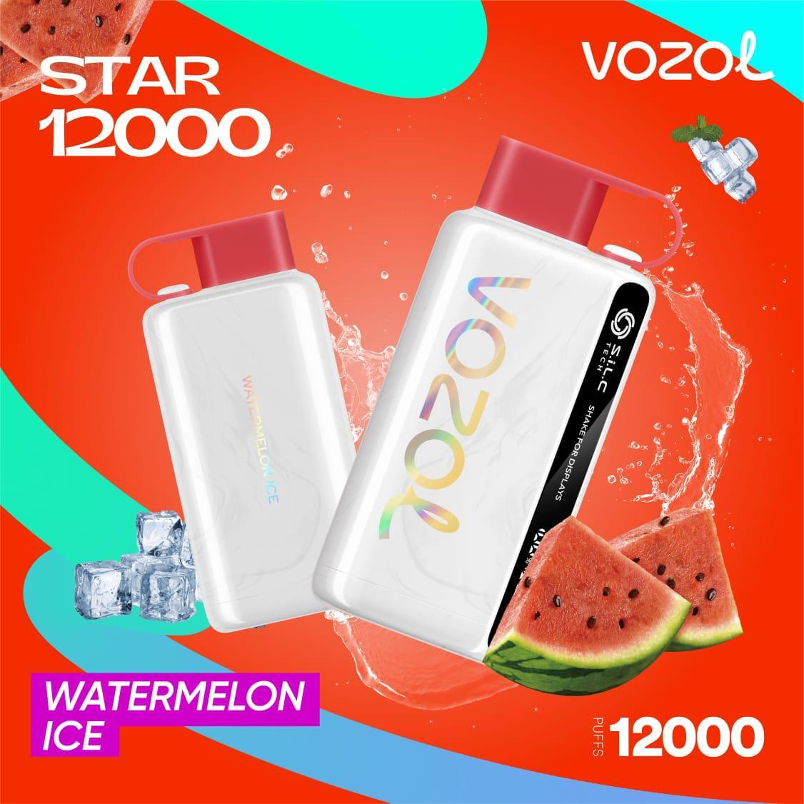 Vozol Star 12000 PUFFS Watermelon Ice Disposable Vape Dubai