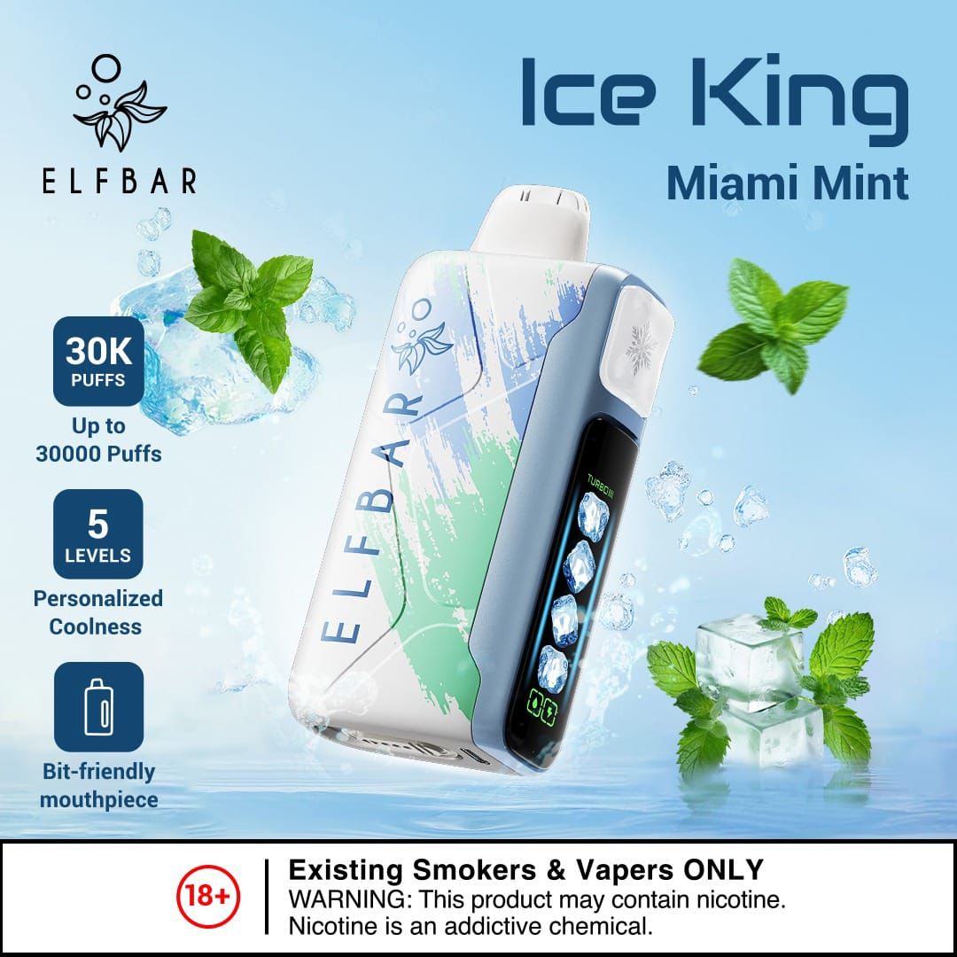 ELF BAR Miami Mint 30000 Puffs Disposable Vape Dubai