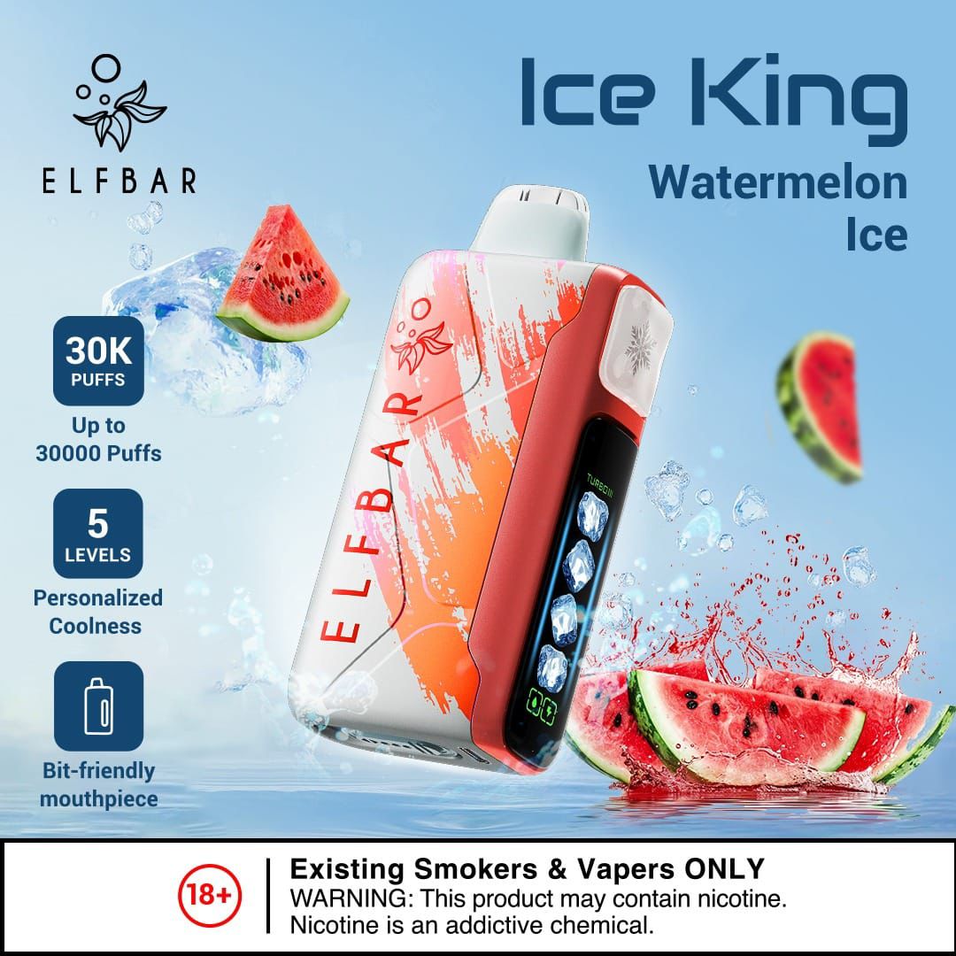 ELF BAR Watermelon Ice 30000 Puffs Disposable Vape Dubai