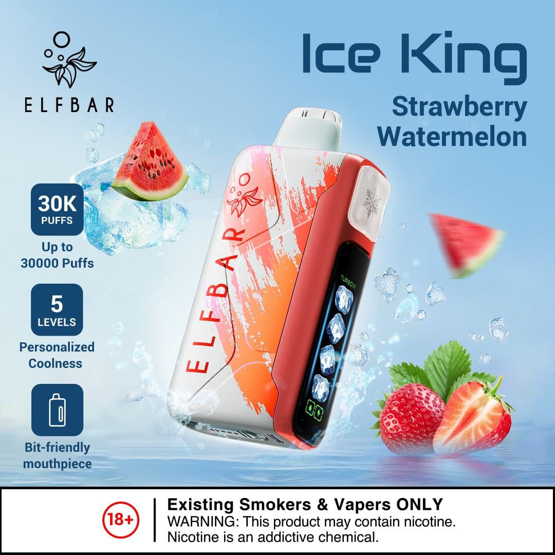 ELF BAR Strawberry Watermelon 30000 Puffs Disposable Vape Dubai