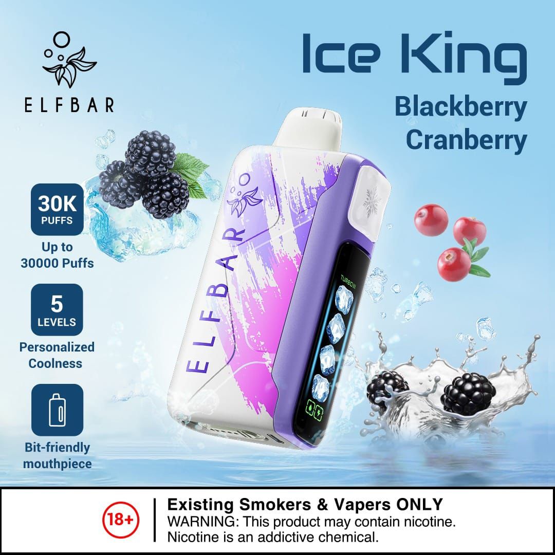 ELF BAR Blackberry Cranberry 30000 Puffs Disposable Vape Dubai