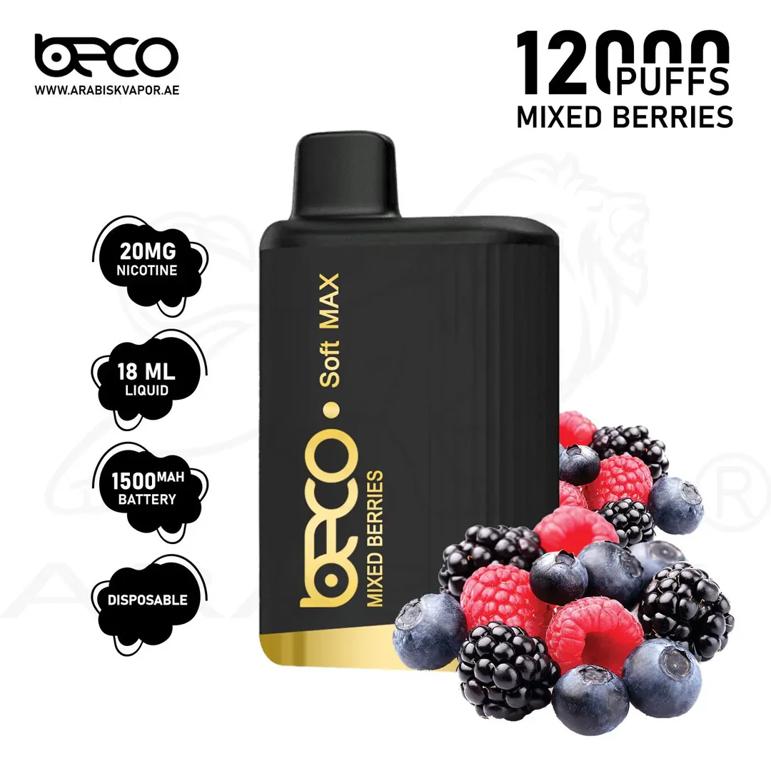 BECO SOFT MAX 12000 PUFFS Mixed Berries Disposable Vape Dubai