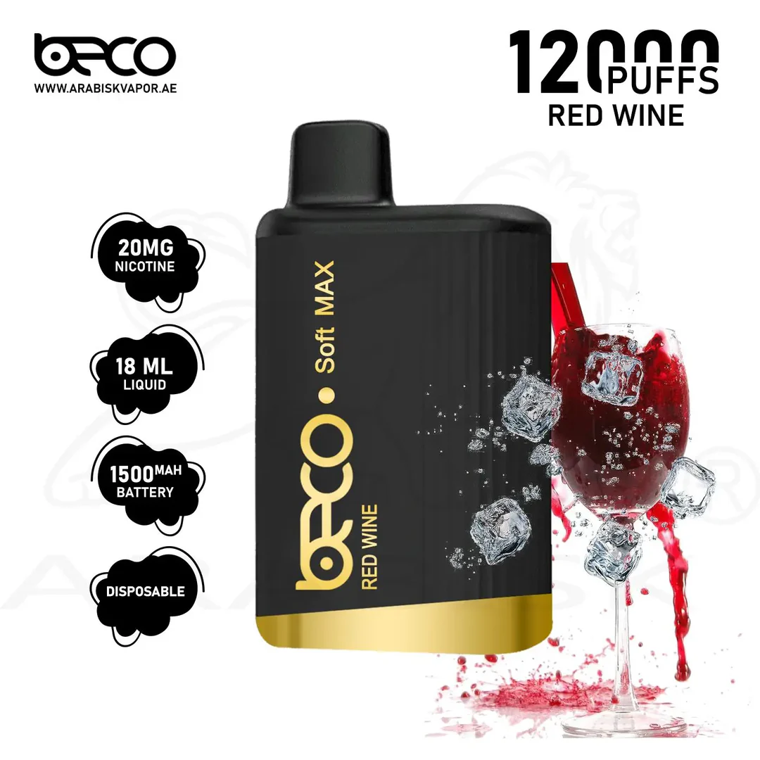 BECO SOFT MAX 12000 PUFFS Red Wine Disposable Vape Dubai