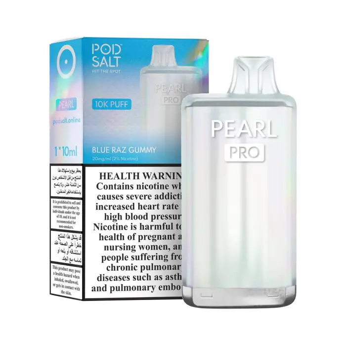 POD SALT PEARL PRO Blue Razz Gummy 10000 Puffs Vape Dubai