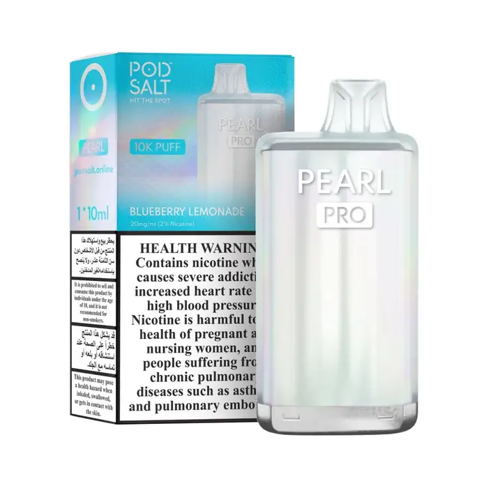 POD SALT PEARL PRO Blueberry Lemonade 10000 Puffs Vape Dubai