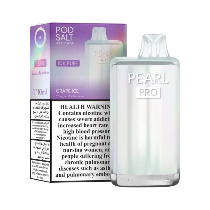 POD SALT PEARL PRO Grape Ice 10000 Puffs Vape Dubai