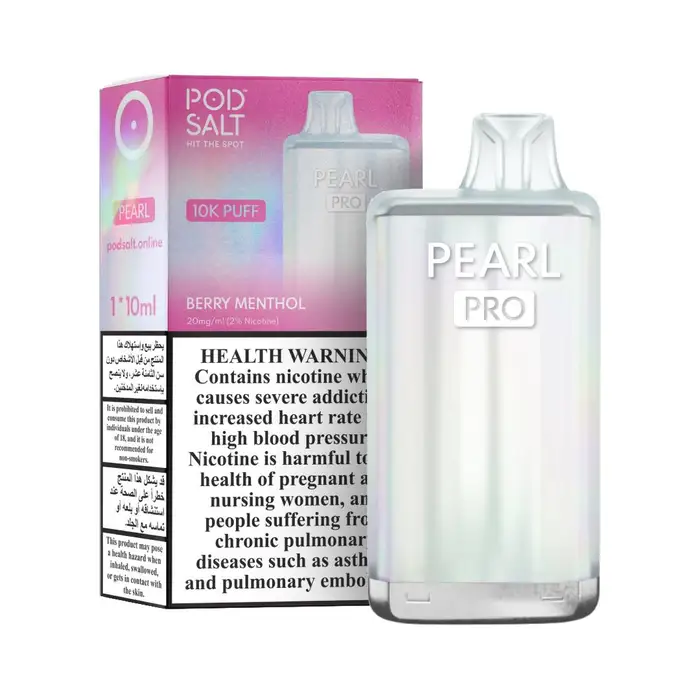 Pod Salt Pearl Pro 10000 PUFFS Berry Menthol Disposable Vape Dubai