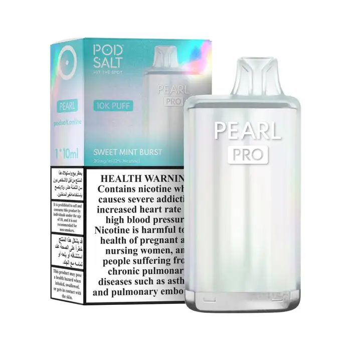 Pod Salt Pearl Pro 10000 PUFFS Sweet Mint Burst Disposable Vape Dubai